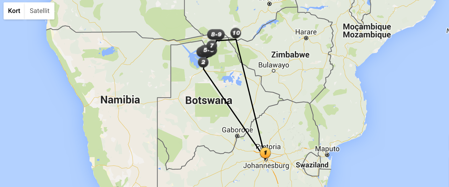 Temarejse til Botswana