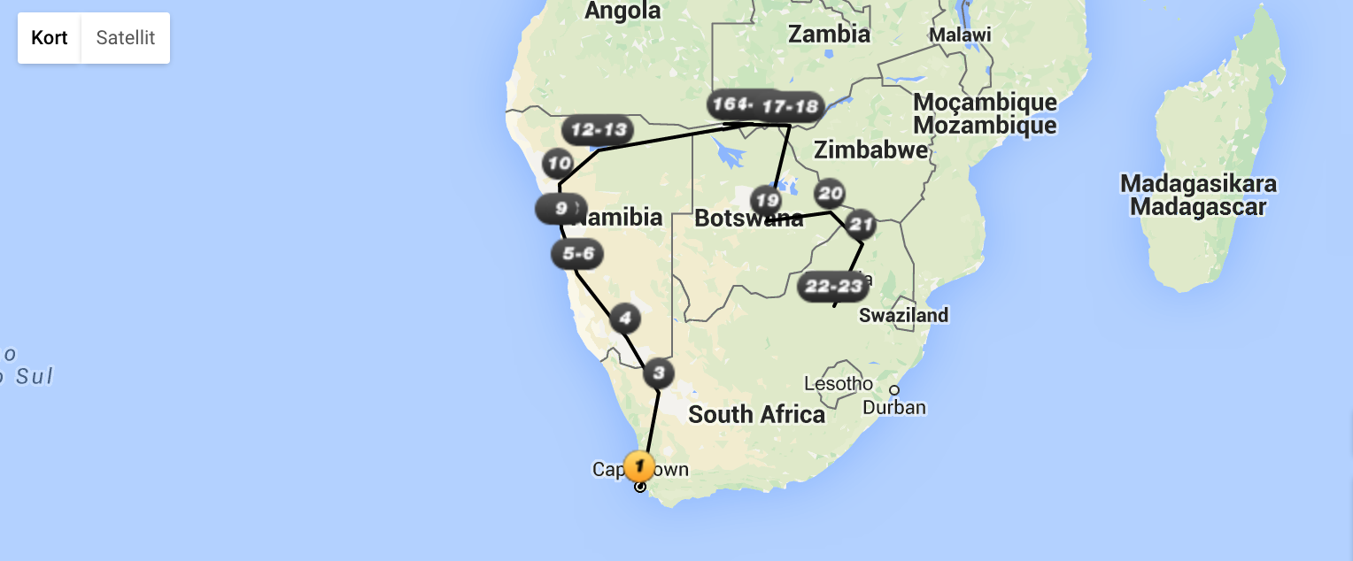 Temarejser i Afrika